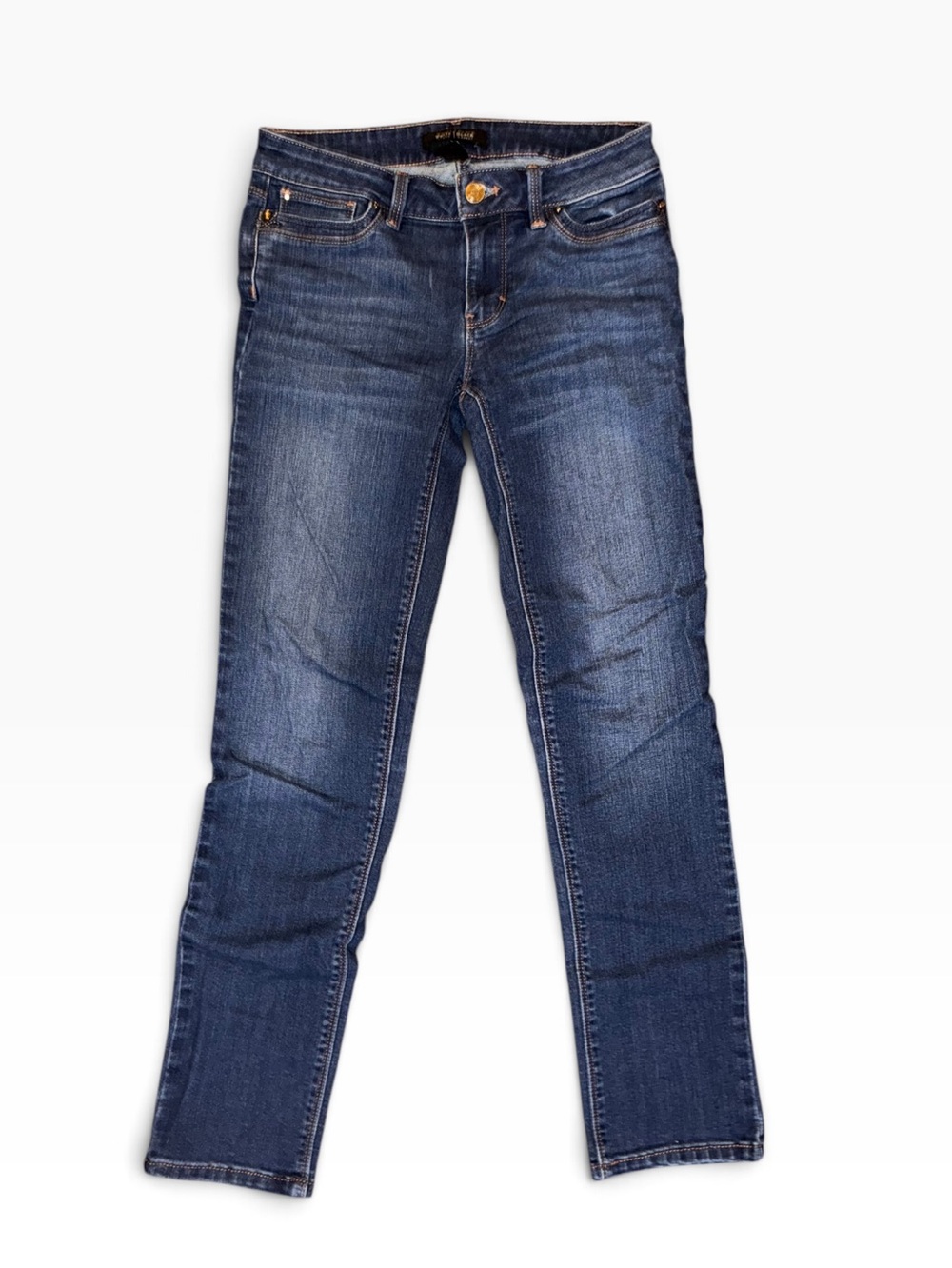 WHBM Slim Leg Dark Blue Denim Women’s Jeans Sz 0R